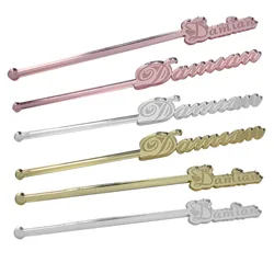 Personalized Acrylic Drink Names Drink Stirrers, Bar Accessories, Tag Cocktail Party, 10 Pcs, 20 Pcs, 30 Pcs, 50 Pcs, 60Pcs