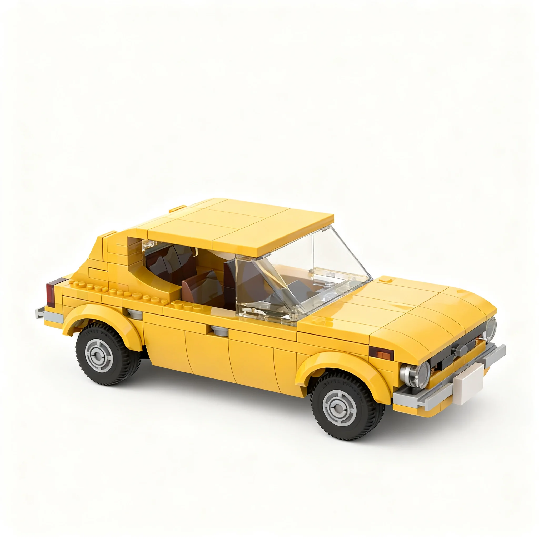 282pcs MOC City Champions Datsun Cherry 100A E10 Model Building Blocks Christmas Gift Toy Craft Education Brick DIY Assemble