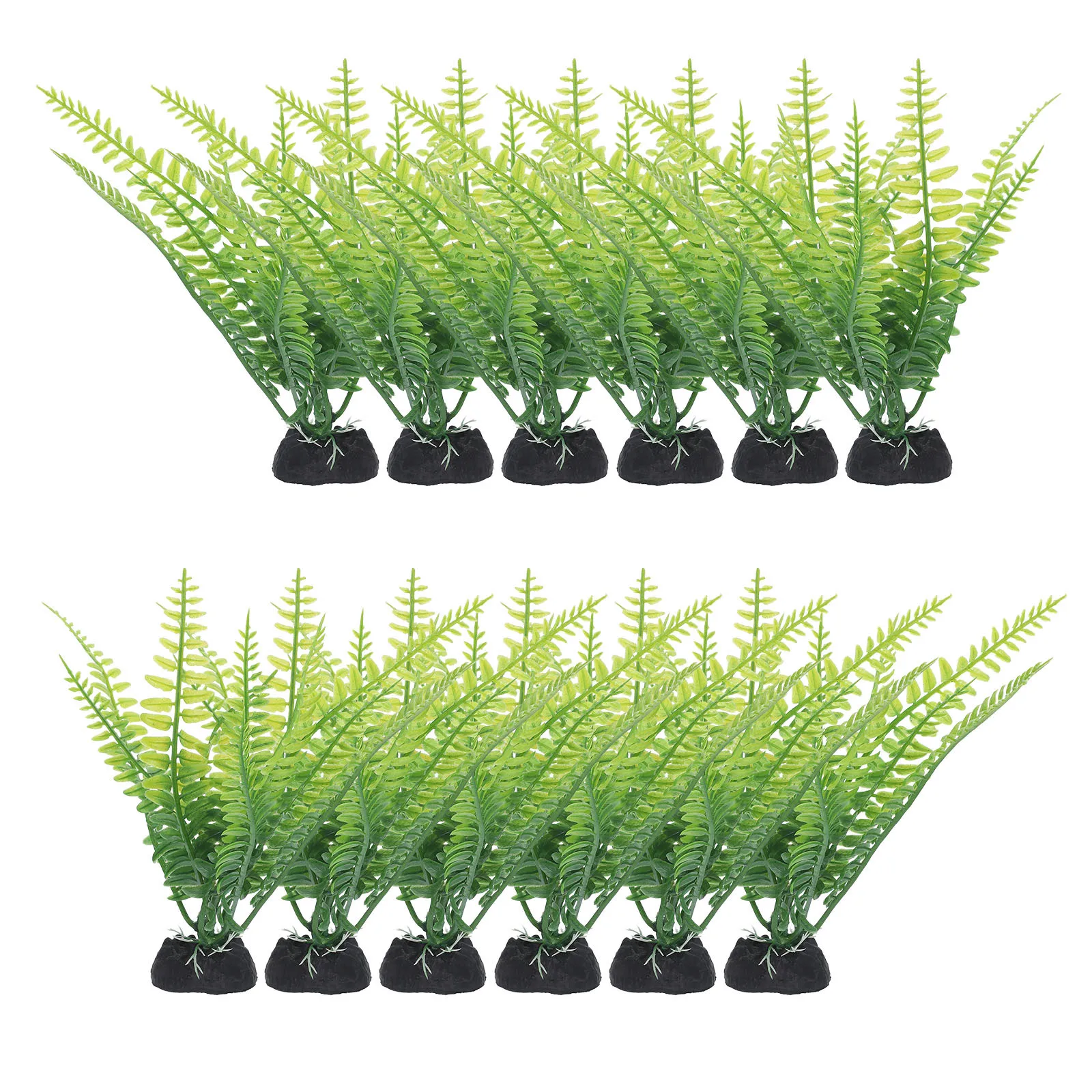 

12Pcs Lifelike Aquatic Plant Decor Wear Resistant Safe for Fish Tank Aquarium Accessories Fish Tank Decor Aquatic Plants