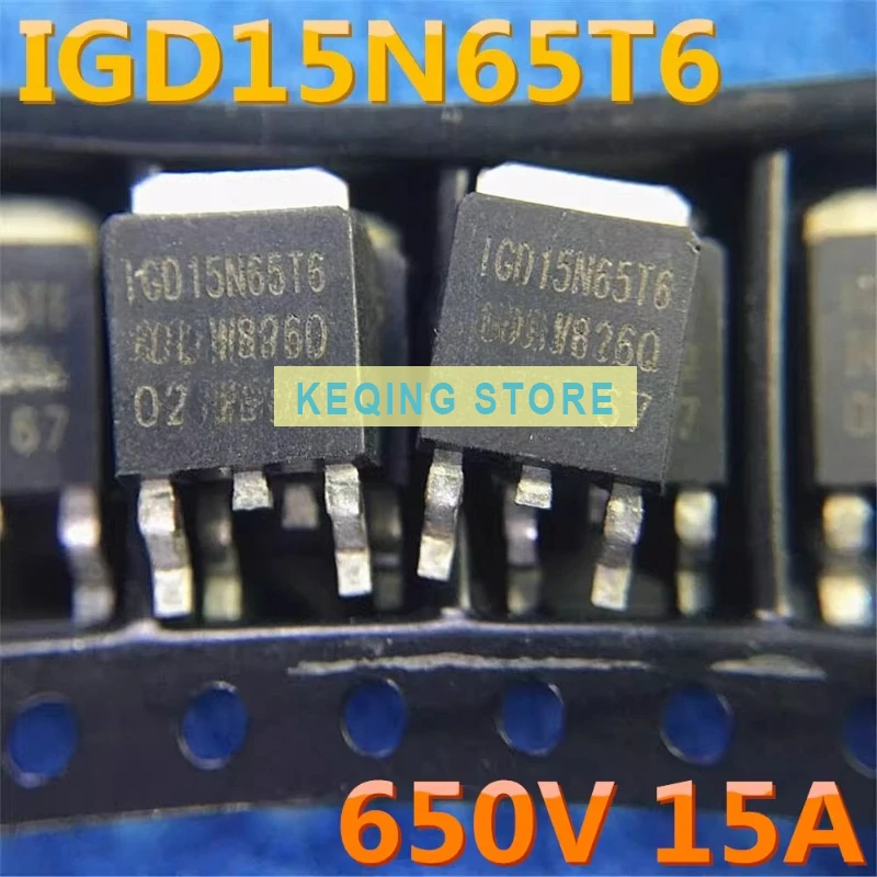 10PCS Used+Not NEW+Send after Measure IGD15N65T6 TO-252