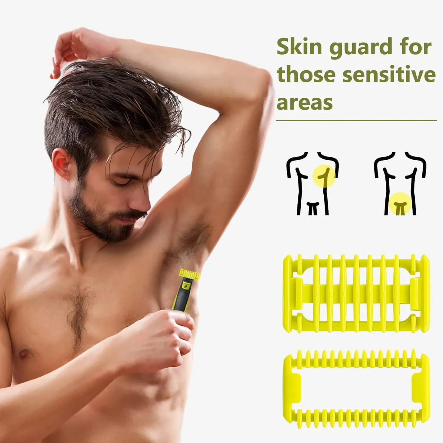 Guide Comb Guards for One Blade QP2520 QP2530 QP2620 QP2630 QP6510 QP6520 Face Hair Clippers Beard Trimmer Shaver