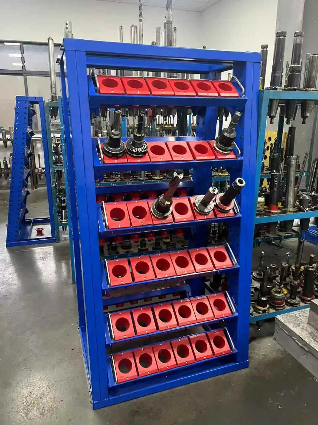 CNC Tool Shelf Steel Factory Use Mechanic Metal Tool Shelf Rust Resistant CNC Knife Holder