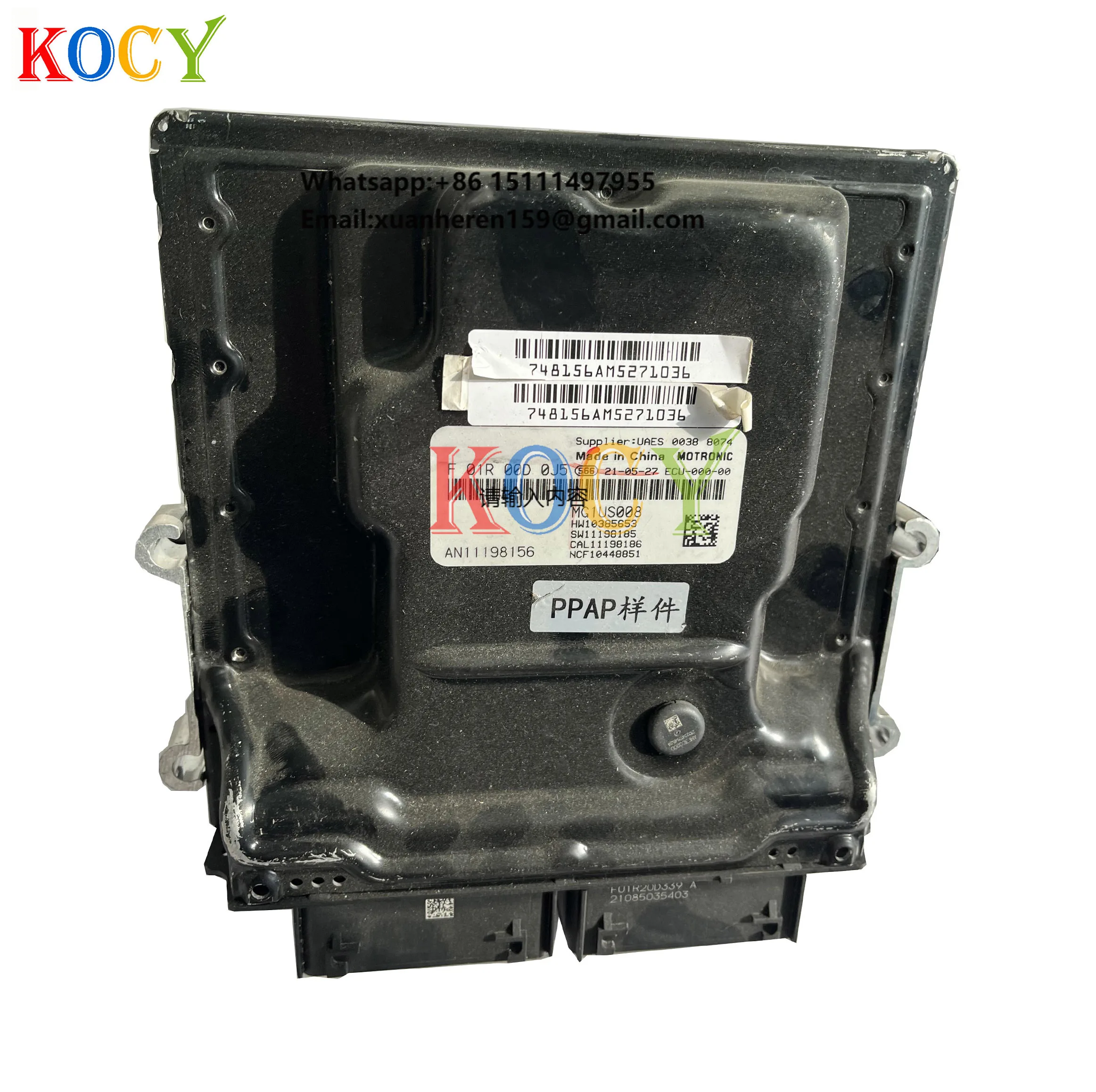 

Engine Control Unit F 01R 00D 0J5 MG1US008 ECU ECM F01R00D0J5 AN11198156 10385653 11198185 Engine Control Module