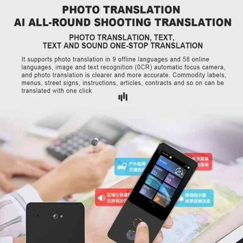 Cheap Precise T9 Pro 134 Languages Smart Voice Translator Offline Photo Translation Language Learning Device For Bus