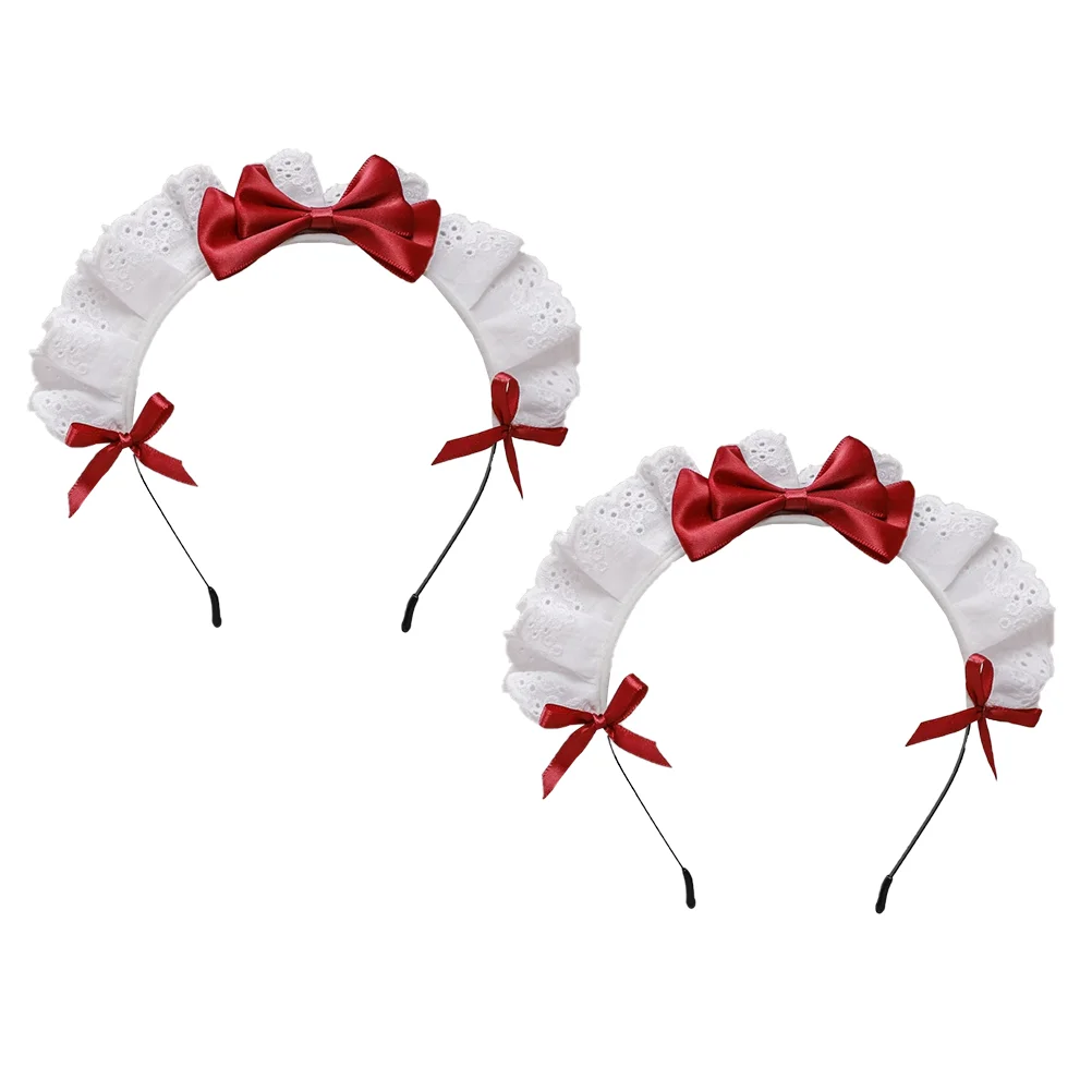 Diadema Lolita, aros para el pelo, lazos para niña, tocado con lazo, tocado de fiesta, tocado de Cosplay, decoración para mujer