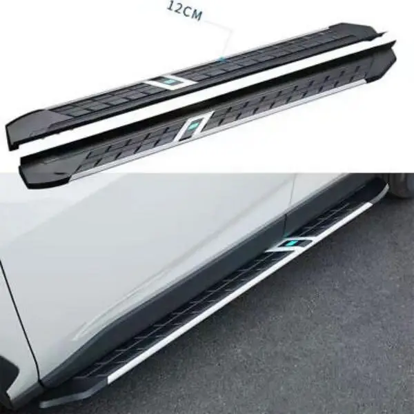 2PCS Aluminum Running Board Side Steps Nerf Bar Fit SsangYong Korando 2019-2024（with brackets)