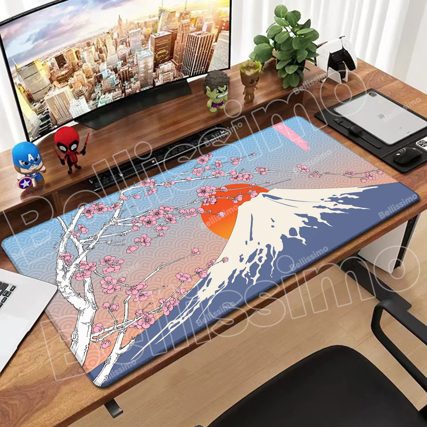 

Japanese Style Pink Cherry Blossom Accessory Mousepad Sakura Mouse Pad Gamer Large Desk Mats Keyboard Rubber Anti slip Table Mat