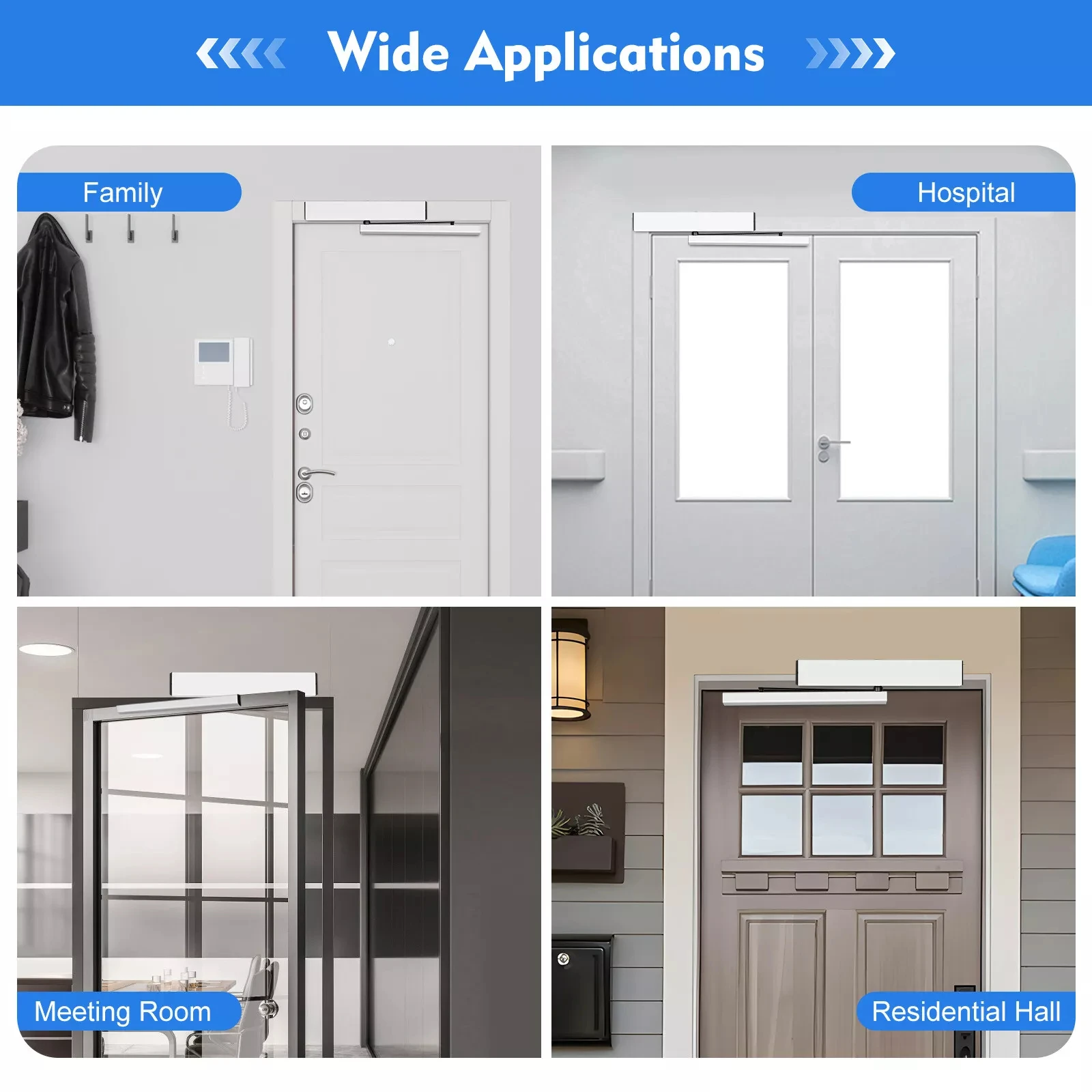 

Автоматический Открыватель поворотной двери-Электрический оператор открывающей двери с замком, 120 ° + пульт дистанционного управления