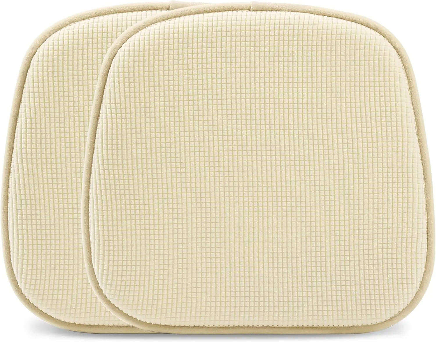 

Kitchen Seat Cushions Set Of 2, Non Slip Dining Chair Cushions, U-Shaped Indoor Chair Pads, 2 Pack, 15 X 16 Hes, Beige