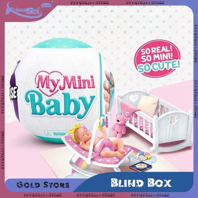 Zuru Mystery Blind Boxes Mini Ei Poppenhuis Scène Kinderwagen Miniatuur Capsule Speelgoedcollectie Verrassingsbal Verjaardagscadeau