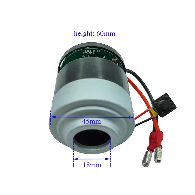 12V Brushless Motor Electric Blade Fan Motor DC10V-15V DC12V 120W High Power Strong Suction Metal Impeller For Vacuum Cleaner