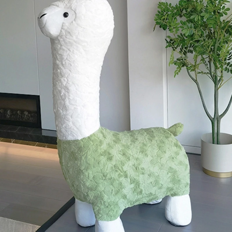 Children's sofas, alpaca chairs, animal  cartoon living room decorations, shoe changing