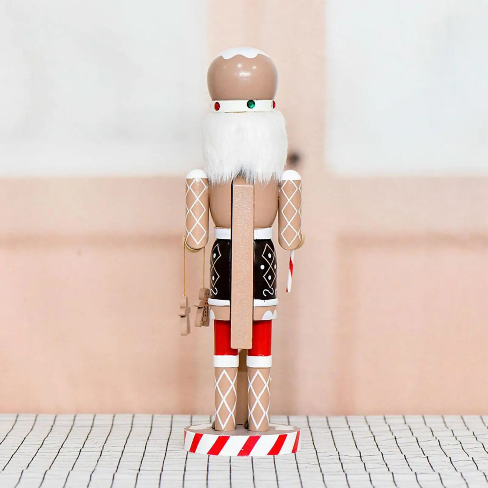 

Пряничный Щелкунчик 14-дюймовый деревянный Пряничный человечек Щелкунчик Солдат Коллекционные рождественские украшения для стола Центральная часть