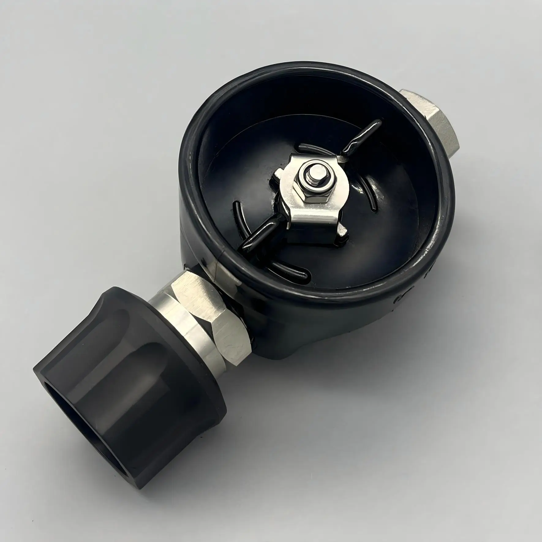 New Rubber Coated Ball Valve 304 Stainless Steel with Rubber Coated QC Outlet Model 700602 for High Pressure Cleaning