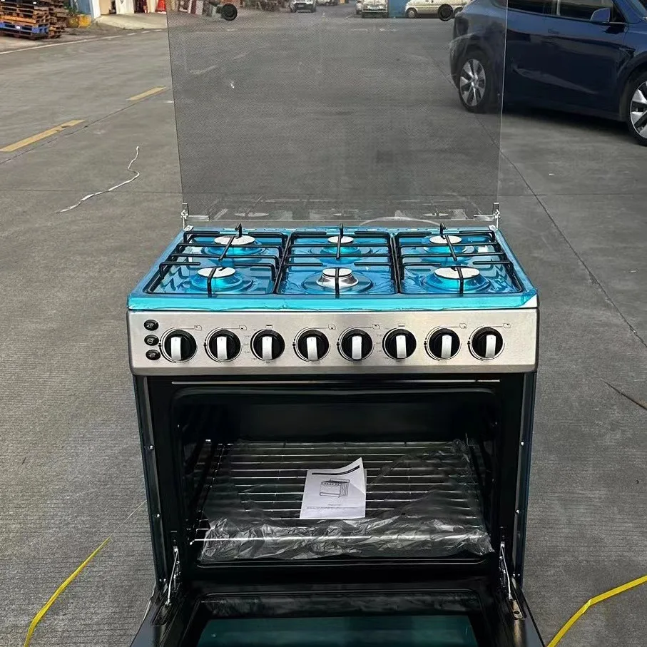 

English Version 6-air 120L Multifunctional Household Oven With Baking Tray Integrated