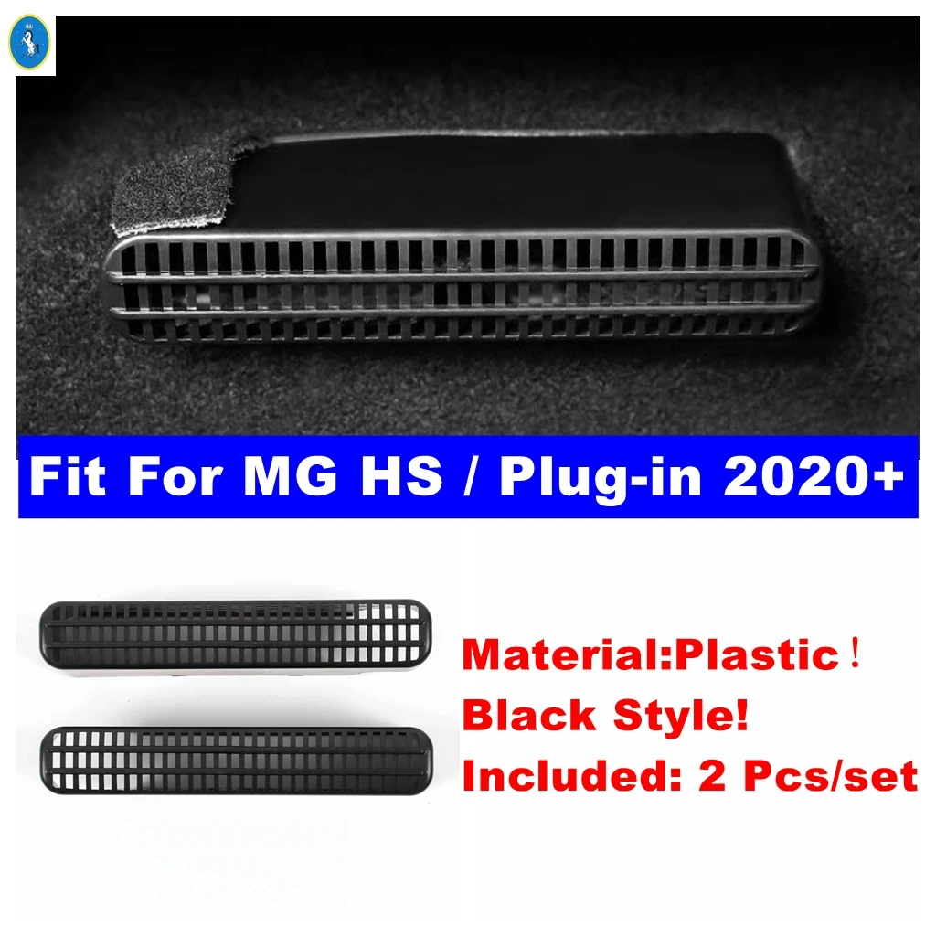 

Plastic Auto Seat Bottom AC Air Duct Vent Anti-blocking Decor Cover For MG HS / Plug-in 2020 - 2024 Black Interior Accessories