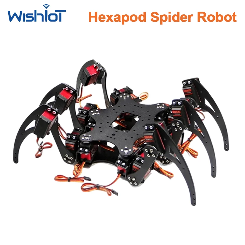 6 Leg Hexapod Spider Robot Kit Metal Mount 1 6 Leg Hexapod Spider Robot Kit Metal Mount