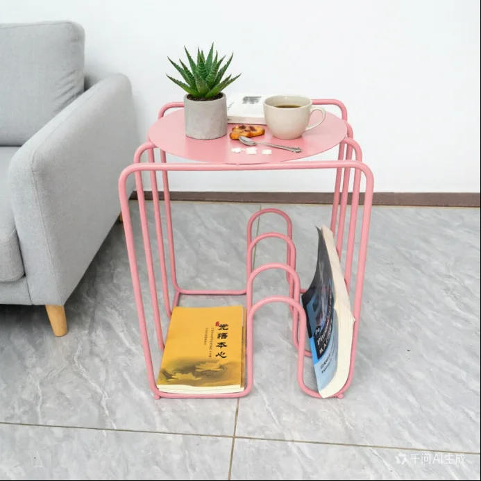 Outdoor tables and chairs, red wrought iron edges, modern simplicity, living room, sofa corner, storage table, fully equipped