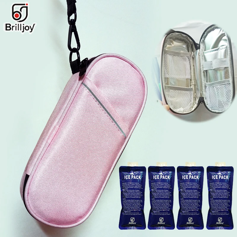 Insulin Cooler Bag Cooling Storage Ice bag Waterproof Zipper Design Diabetic Insulin Cooling Storage Protector Pill Case Ice Box