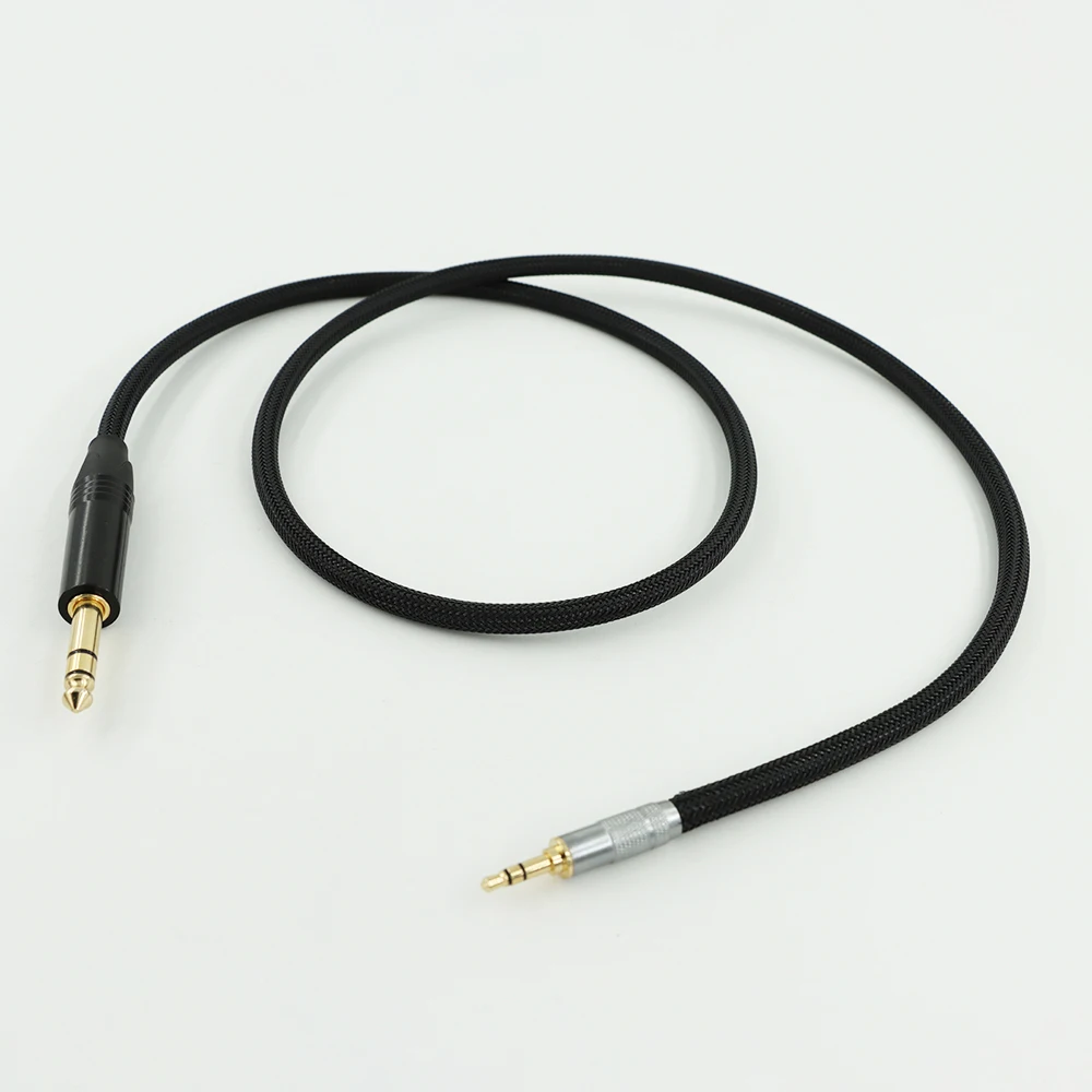 Canare L-4E6S スター クアッド 3.5mm ～ 6.35mm TRS ステレオ ケーブル シールド付き OFC PC/ミキサー用 ブラック ​