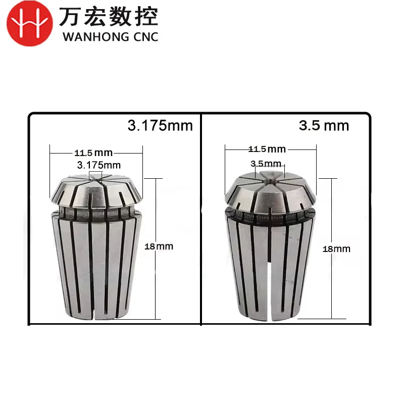 CNCフライス盤および旋盤ツールホルダー用高精度ER11スプリングコレット