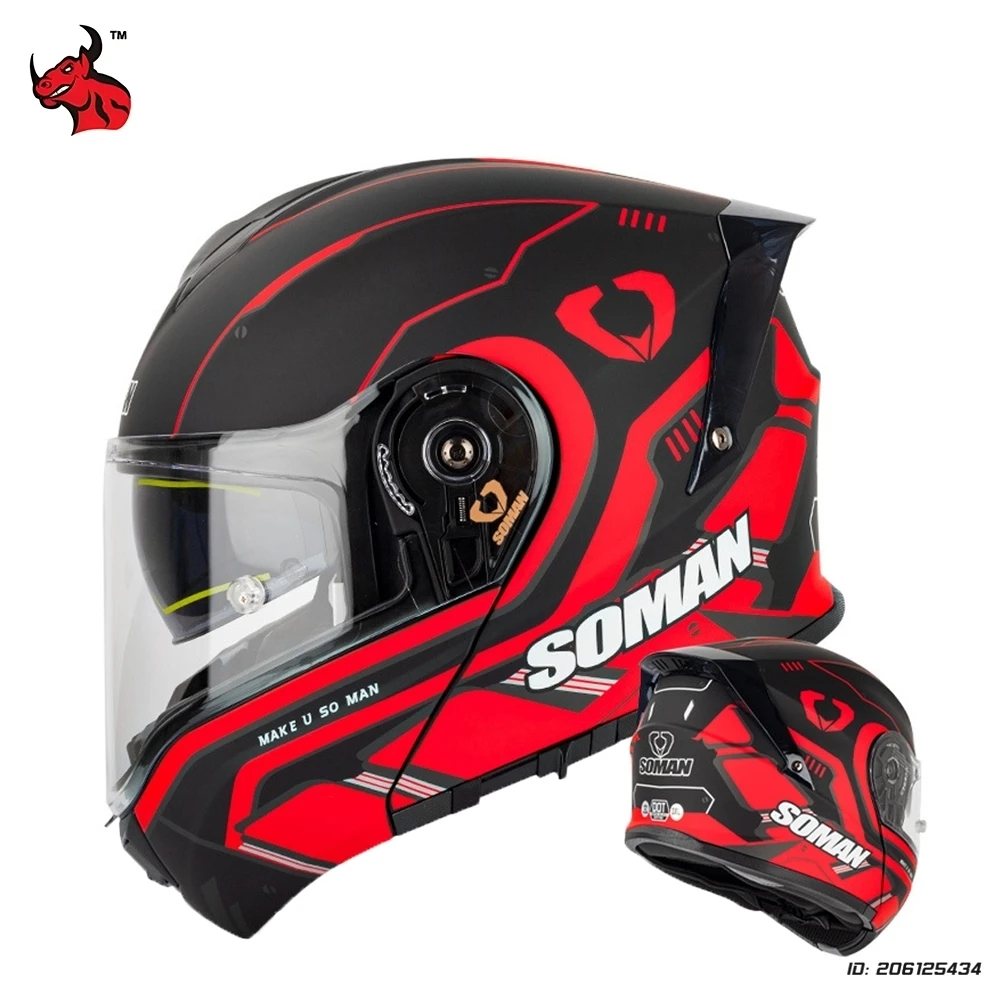 

Мотоциклетные полнолицевые шлемы, мотогоночный шлем с двойными линзами, раскладной шлем Capacete, модульные шлемы, анфас, внедорожный шлем для мотокросса