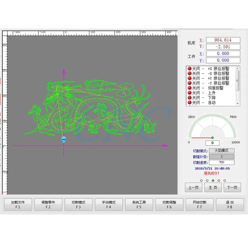 CNC motion control card HYD-MC400 CNC flame plasma cutting machine system support CAD graphics gantry cutting machine controller