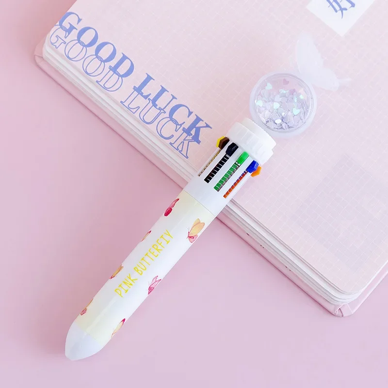 10 Color Creative Morandi Simple Small Fresh Gel Pen Kawaii Quick Drying Cap Neutral Pen Journal Stationery