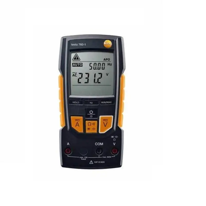 

TESTO 0590 7601 Handheld Digital Multimeter, 10A, 600V, 4000 Count