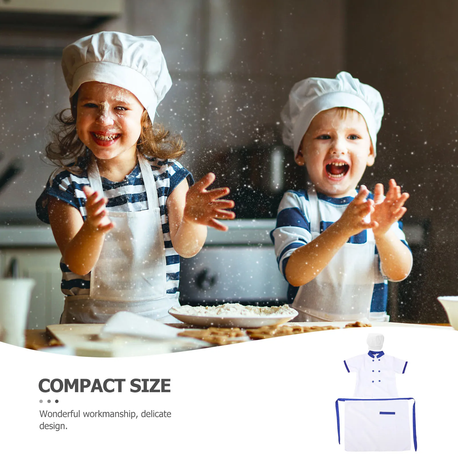 

Hat Apron s Career Costumes Short Sleeves Toddler 120cm Boy Girl Performance Role Play