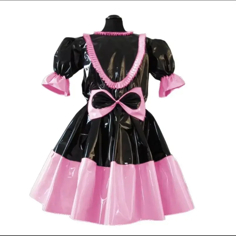 

Adult Giant Baby Sexy Girl PVC Loose fitting Dress Sweet Tassel Bowtie Sissy Role Play Cross dressing Ball Lockable Customizatio