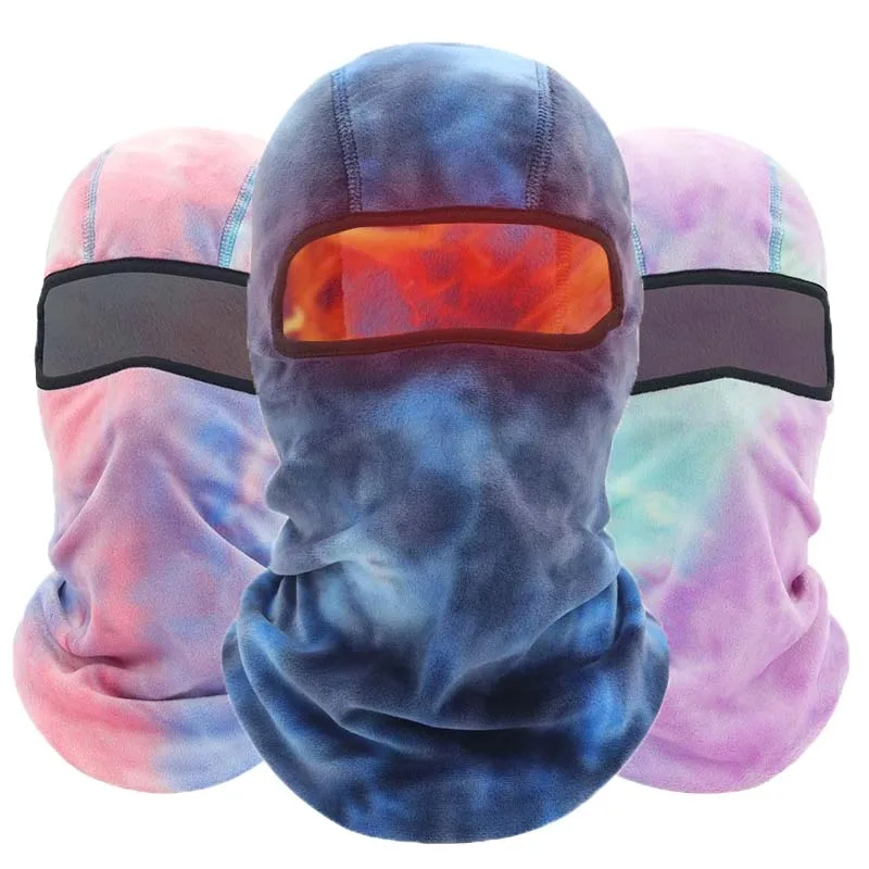 

Riding Balaclava Hat Velvet Warm Full Face Cover Scarf Plush Helmet Lining Beanies Unisex Sports Windproof Skiing Cycling Bonnet