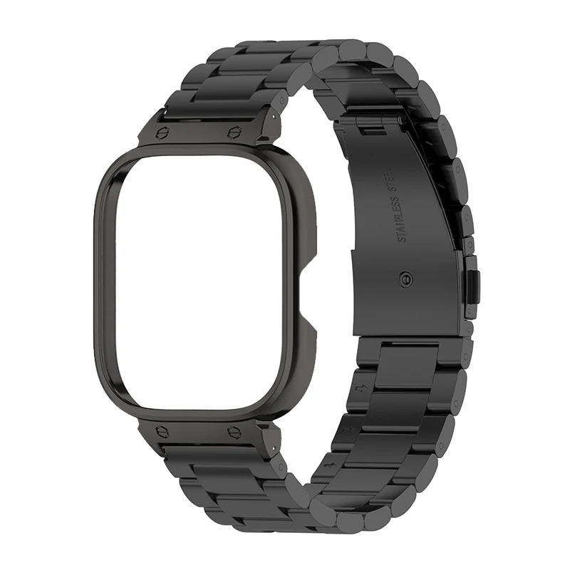 Para Redmi Watch 4 correa de reloj de acero inoxidable para redmi watch 4 funda protectora de correa de Metal para redmi watch 4 funda de pulsera