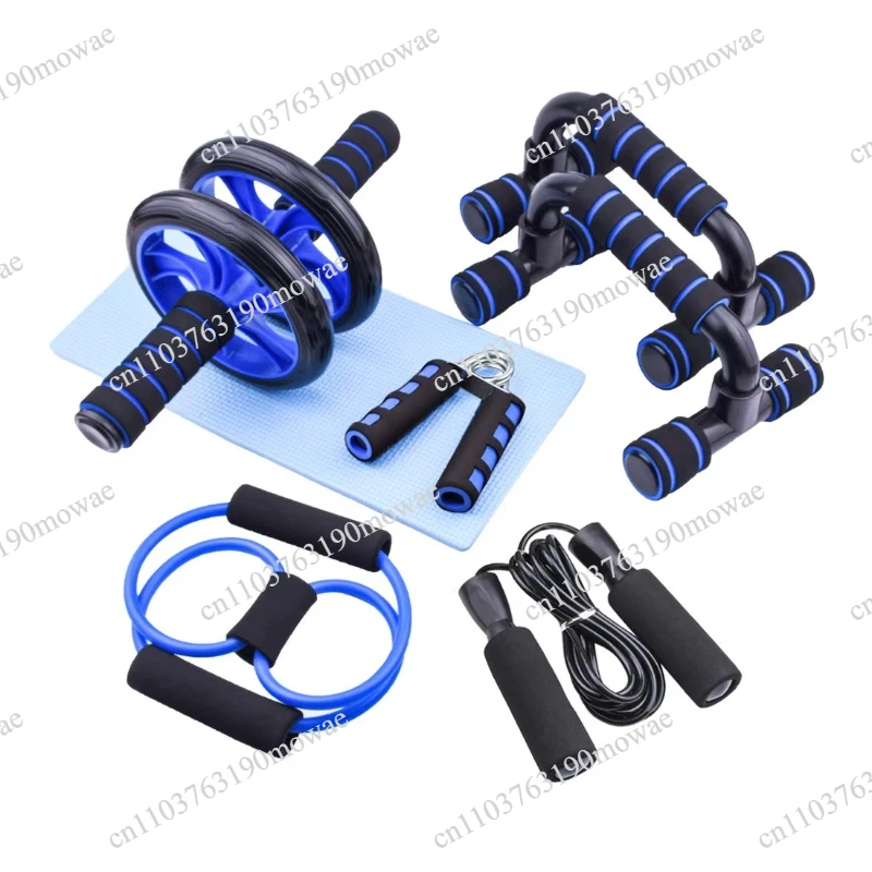 Abdominal Exercise and Yoga Wheel Set with Powered Rollers and Mats - Model 554