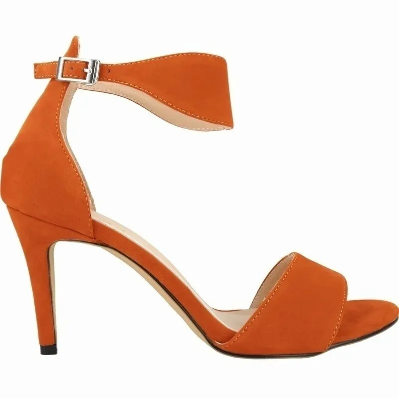 

Women Sandals 2025 Summer 9cm Sexy Open Toes Buckle Strap Sandals Classic Dance High Heels Stilettos Party Wedding Pumps Shoes
