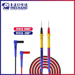 MECHANIC P40 Stainless Steel Multi-meter Pen 20A 1000V High Precision Soft Silicone Wire Test Tip Probe for Mobile Phone Repair