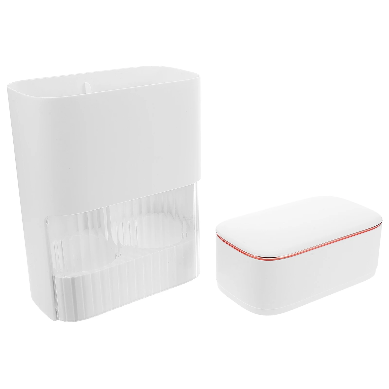 

Диспенсер для стаканчиков с охладителем воды, настенный двойной трубчатый органайзер для бумажных стаканчиков для одноразовых конусных чашек с плоским дном, белый цвет