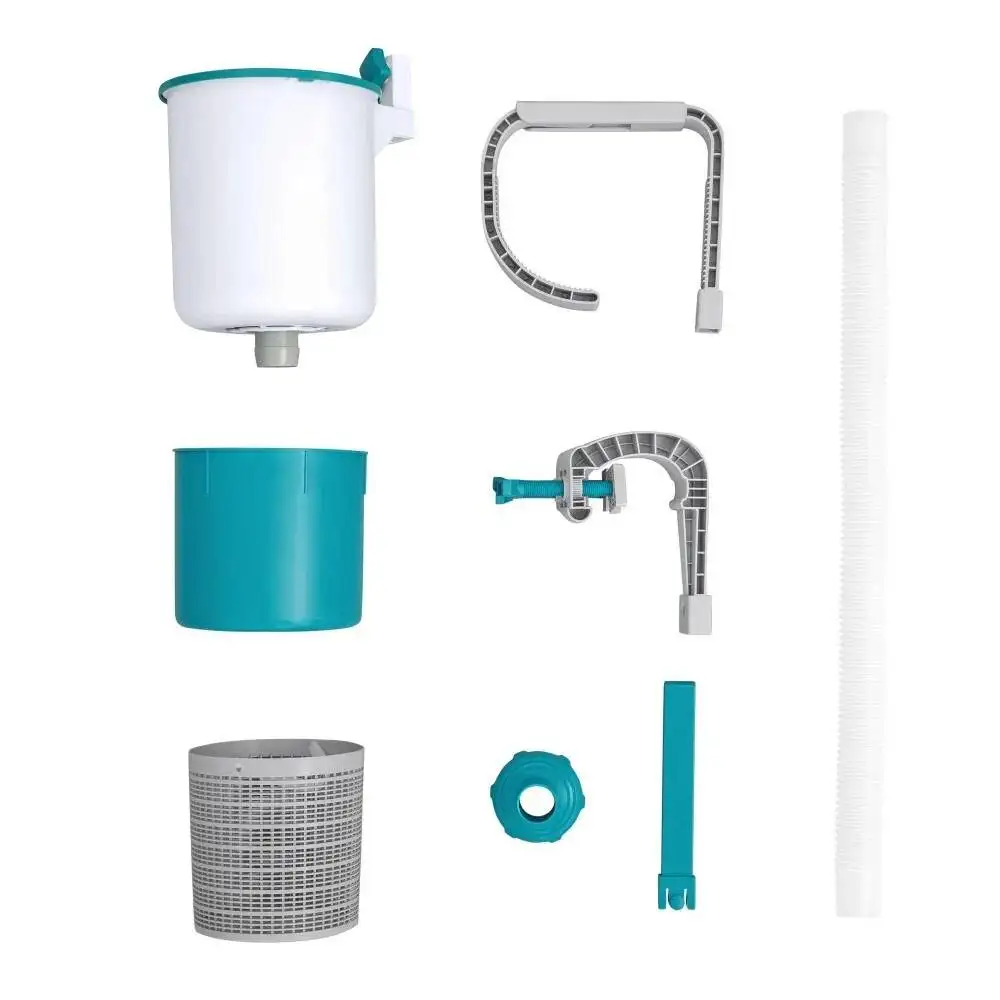 0S-MA 58233 Bestway Skimmer de superficie para piscinas, duradero y resistente a la corrosión, para AGP, se utiliza con filtro de 800 galones o más para skimming automático