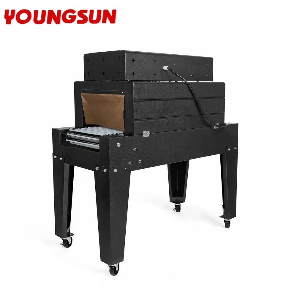 BS-4020 Semi Automatic Chain Small Tunnel Bottle Jet Heat Shrink Film Packing Machine Shrink Wrapping Machines