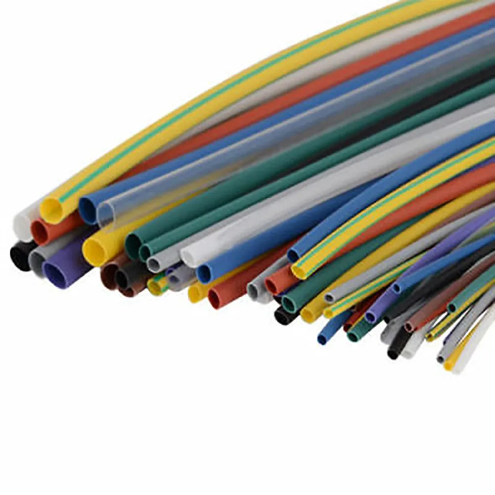 Sleeving Heat Shrink Tube Supplies Tubing Wire 5 Sizes 55pcs Assortment Heatshrink Kit Polyolefin Set Electrical