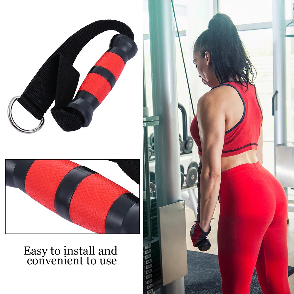 

2Pcs Fitness Handle Durable PP Non Slip Ergonomic Grip for Cable Machine Pull Downs Resistance Band Exercise Equipment