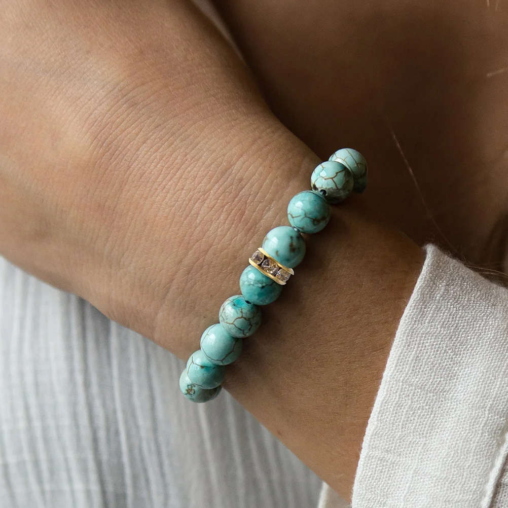 

200Pcs Rhinestone Loop Spacer Beads Round Large Hole Beads for DIY Jewelry Making Bracelets Necklaces Earrings Crafts