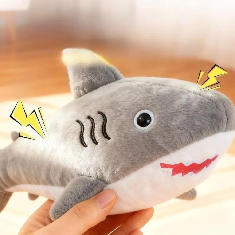 Simulated Shark Squeaky Dog Bite-resistant Creative Sound-making Portable Cartoon Pet Interactive
