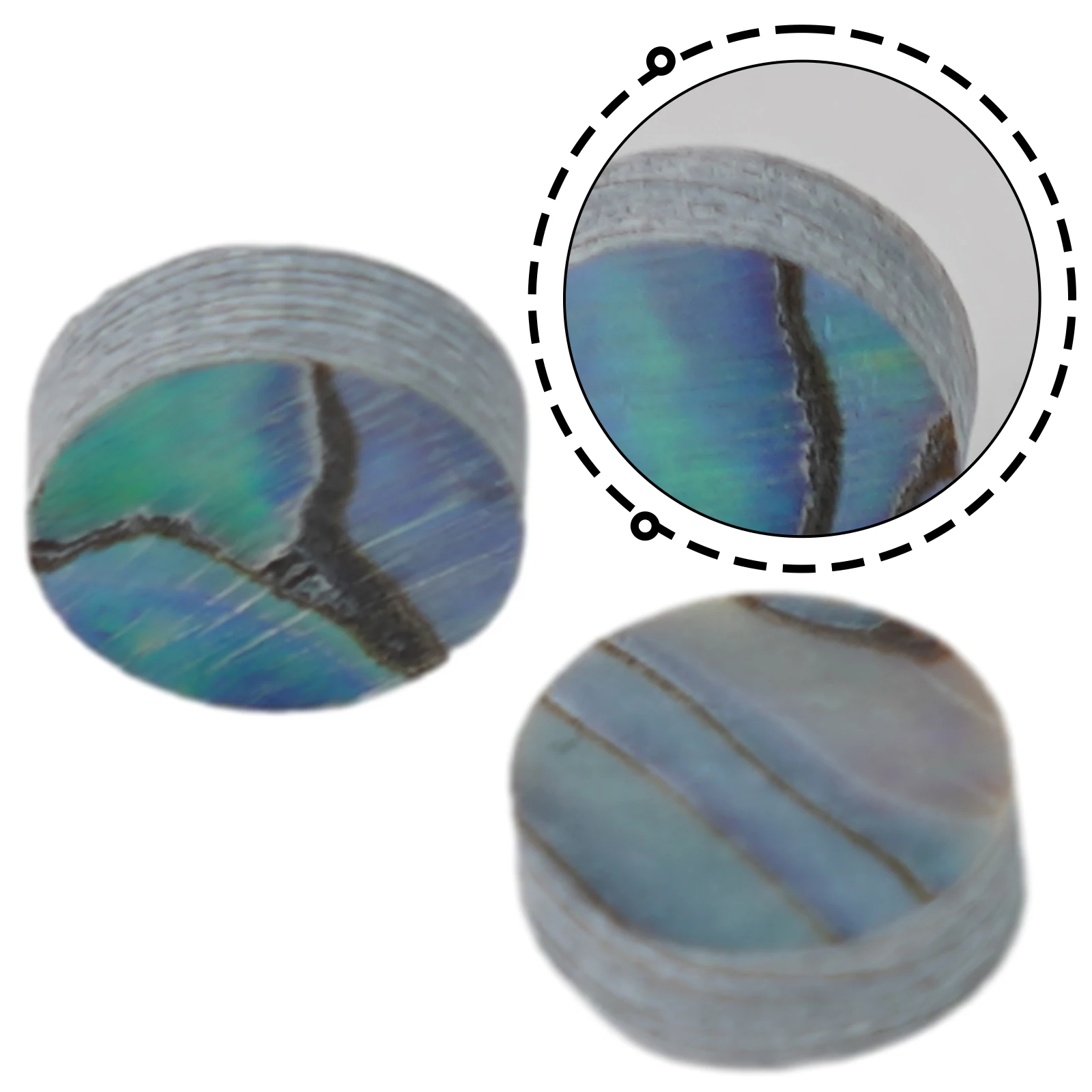 12Pcs Abalone Guitar Luthier Dots Inlay Fret Side Marker 6MM DIY Handmade Guitar Bass Ukulele Decorate Guitar Parts