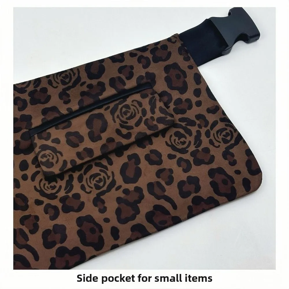 Nuovo design con borsa Cintura di anacardi Cintura decorativa decorativa irregolare Cintura per marsupio stile street con stampa leopardata