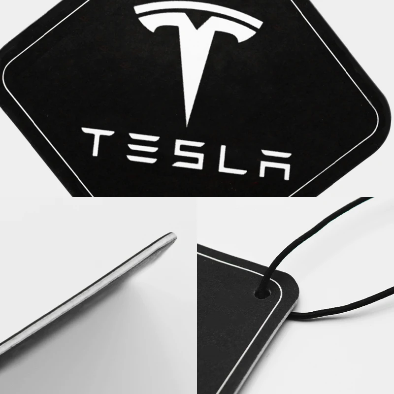 For Tesla Model 3 Model Y Model S Model X Car Logo badge Air Freshener Auto Interior Rearview Mirror Pendant Emblem Accessories