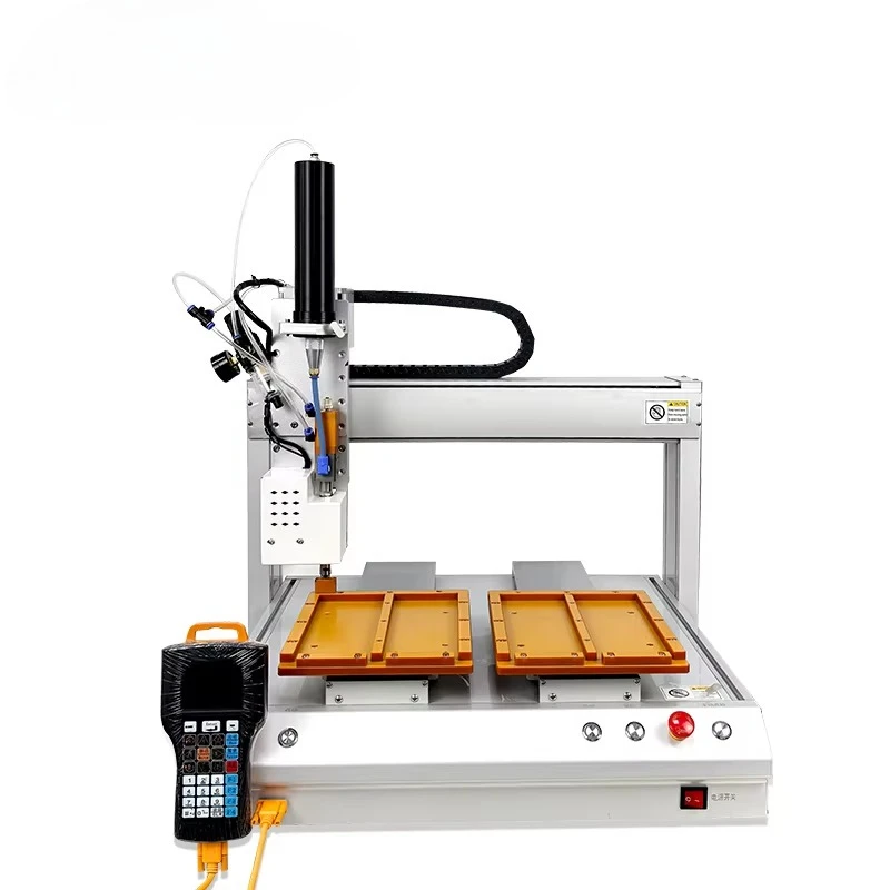 آلة توزيع مع تشغيل شاشة LCD آلة توزيع أوتوماتيكية عالية السرعة لاصق ذوبان ساخن أوتوماتيكي بالكامل