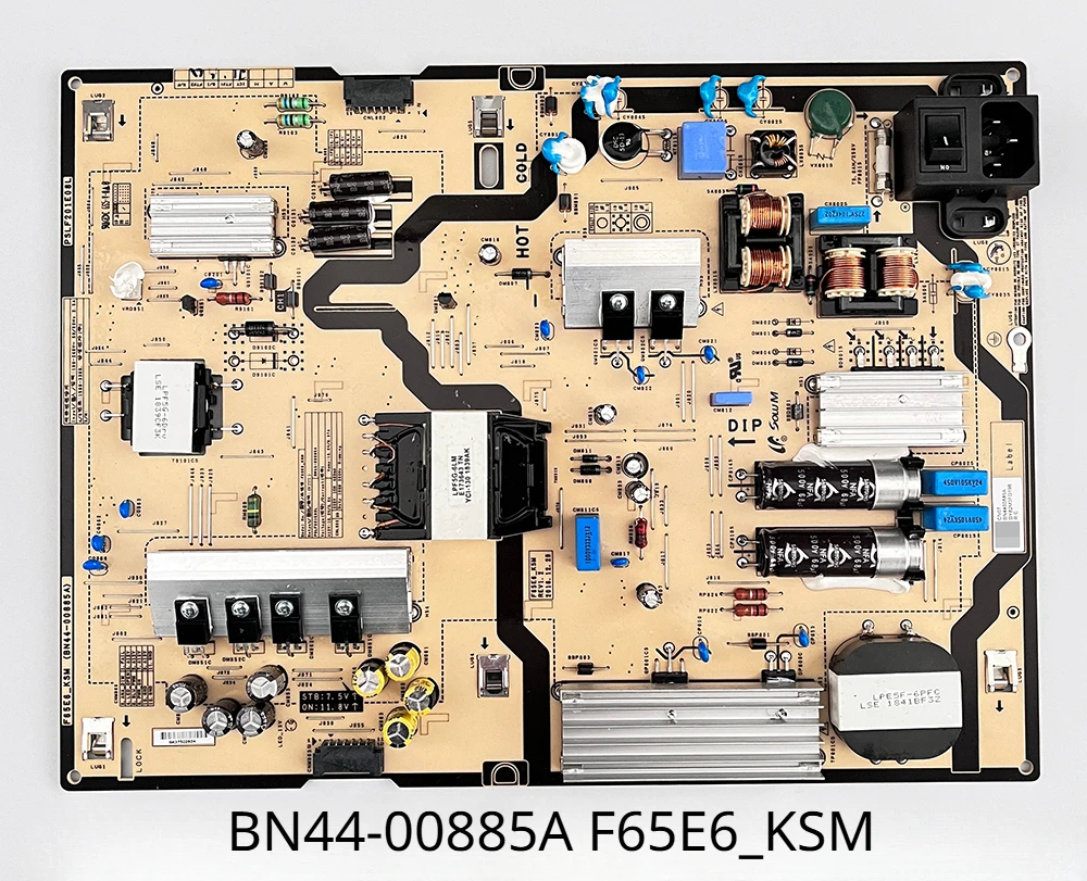 New Authentic Original BN44-00885A F65E6_KSM Power Supply Board is for LH65QMHPLGC/GO LH65QBHPLGC TV Parts