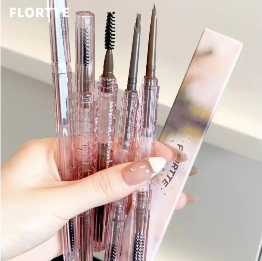 FLORTTE Eyebrow Pencil Eyebrow Chalk Waterproof And Long-Lasting Suitable Beginners Makeup Cosmetics Original