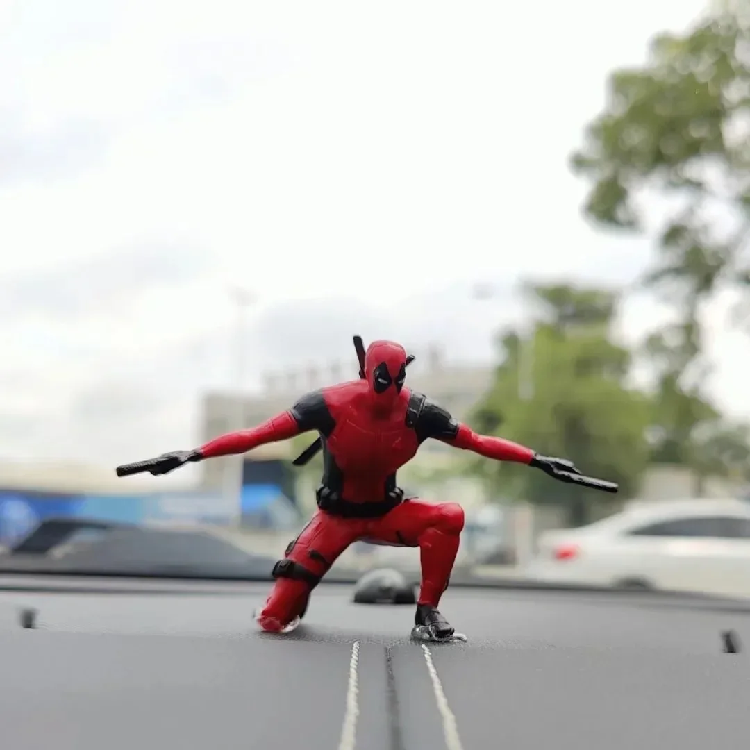 Deadpools-Figurine d'ornement de voiture, modèle de film Rick, décoration de chambre, position assise à genoux, jouets pour enfants, cadeaux d'anniversaire pour amis, nouveau, 3